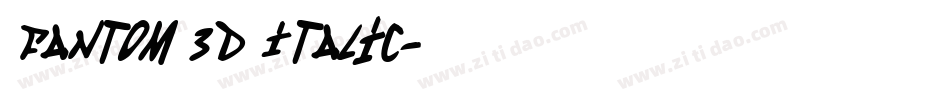 Fantom 3D Italic字体转换